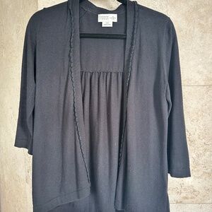 Kate Spade Black Cardigan Size Small, Cashmere and Wool